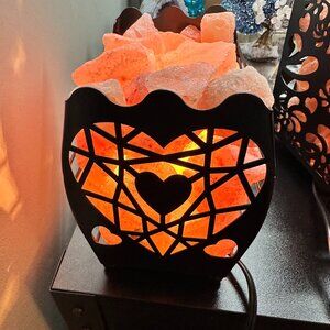Himalayan Salt Rock Basket Lamp